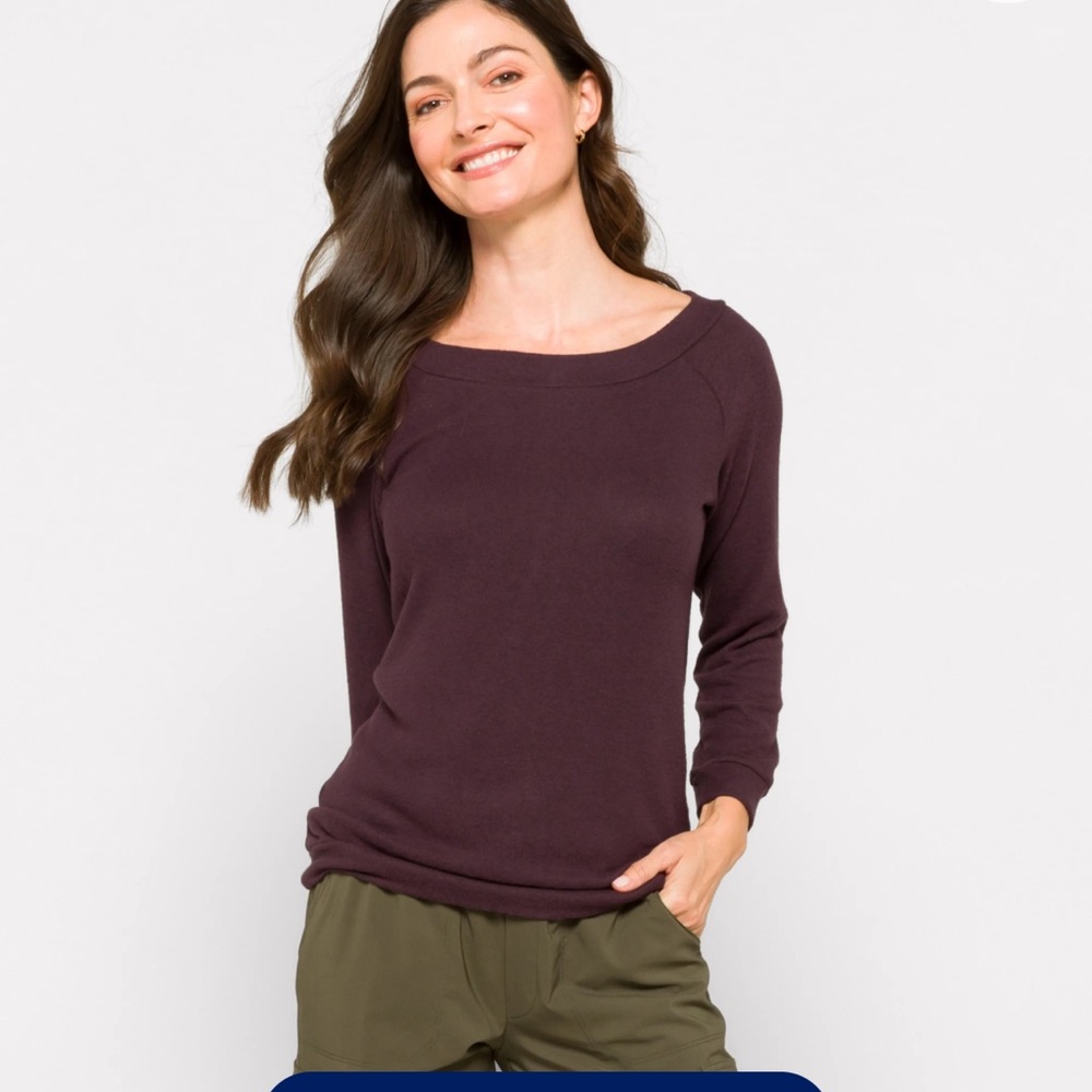 Women's Purple Long Sleeve Top market and spruce stitch fix